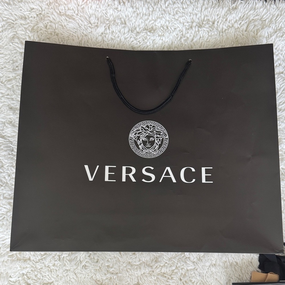 Versace Black Luxury Shopping Bag